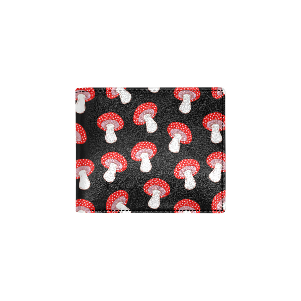 Mushroom Pattern Print Design A02 Men's ID Card Wallet