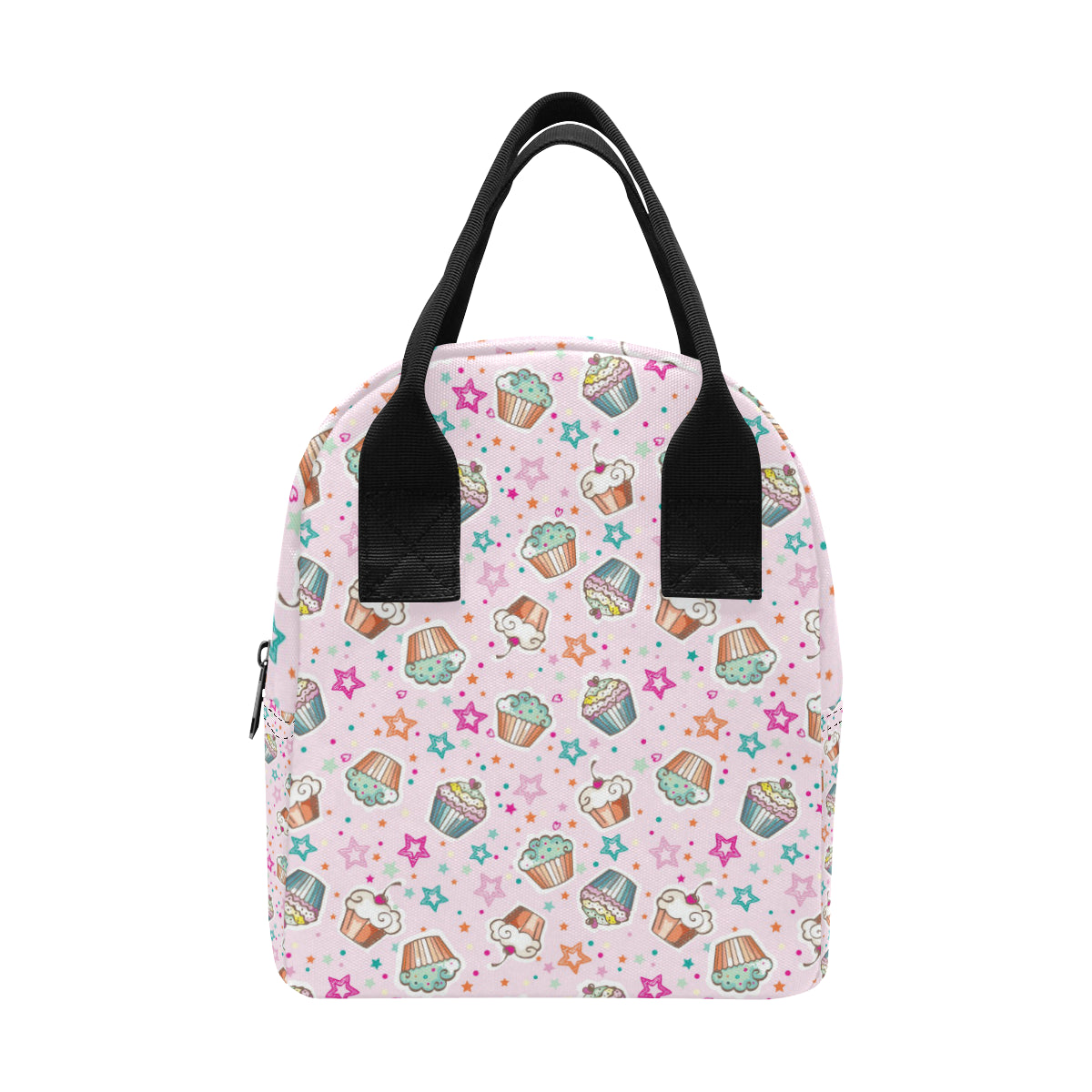 Cupcake Pattern Print Design CP03 Insulated Lunch Bag