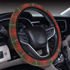 Holiday Tartan Plaid Pattern Steering Wheel Cover with Elastic Edge