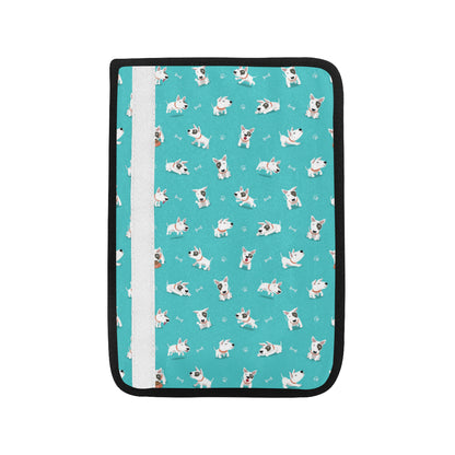 Bull Terriers Pattern Print Design 07 Car Seat Belt Cover