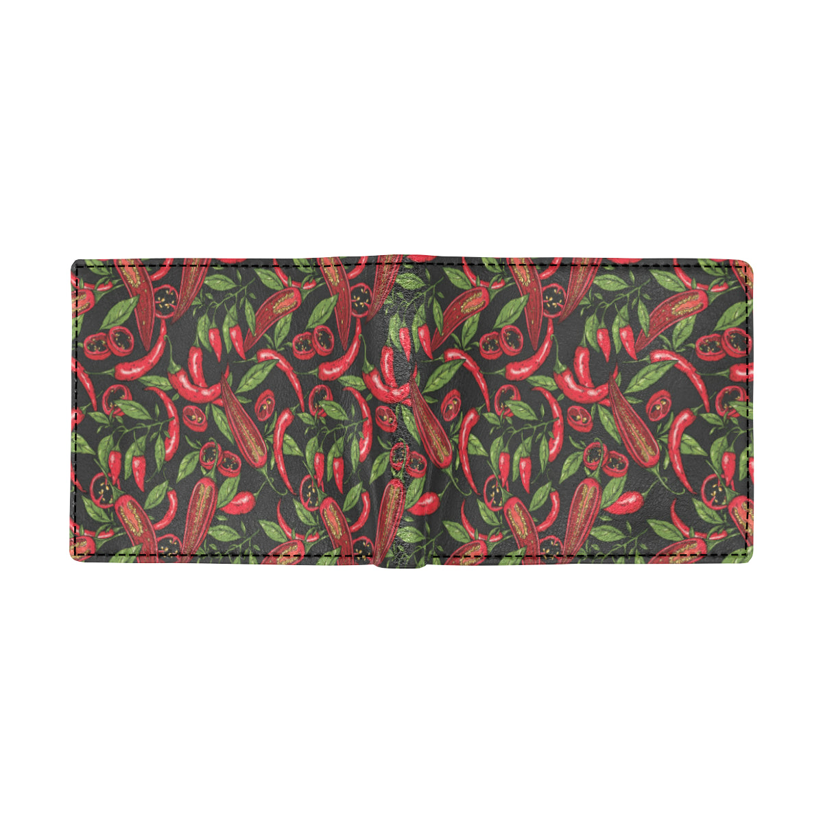 Chilli Pepper Pattern Print Design 02 Men's ID Card Wallet