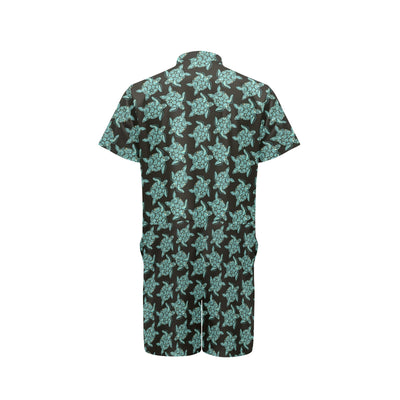 Sea Turtle Print Design LKS302 Men's Romper