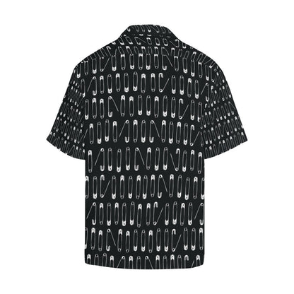 Safety Pin Print Design LKS302 Men's Hawaiian Shirt