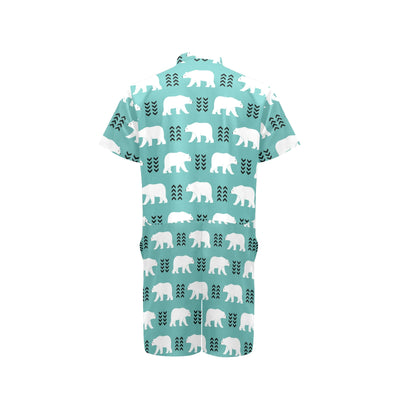 Polar Bear Pattern Print Design A05 Men's Romper