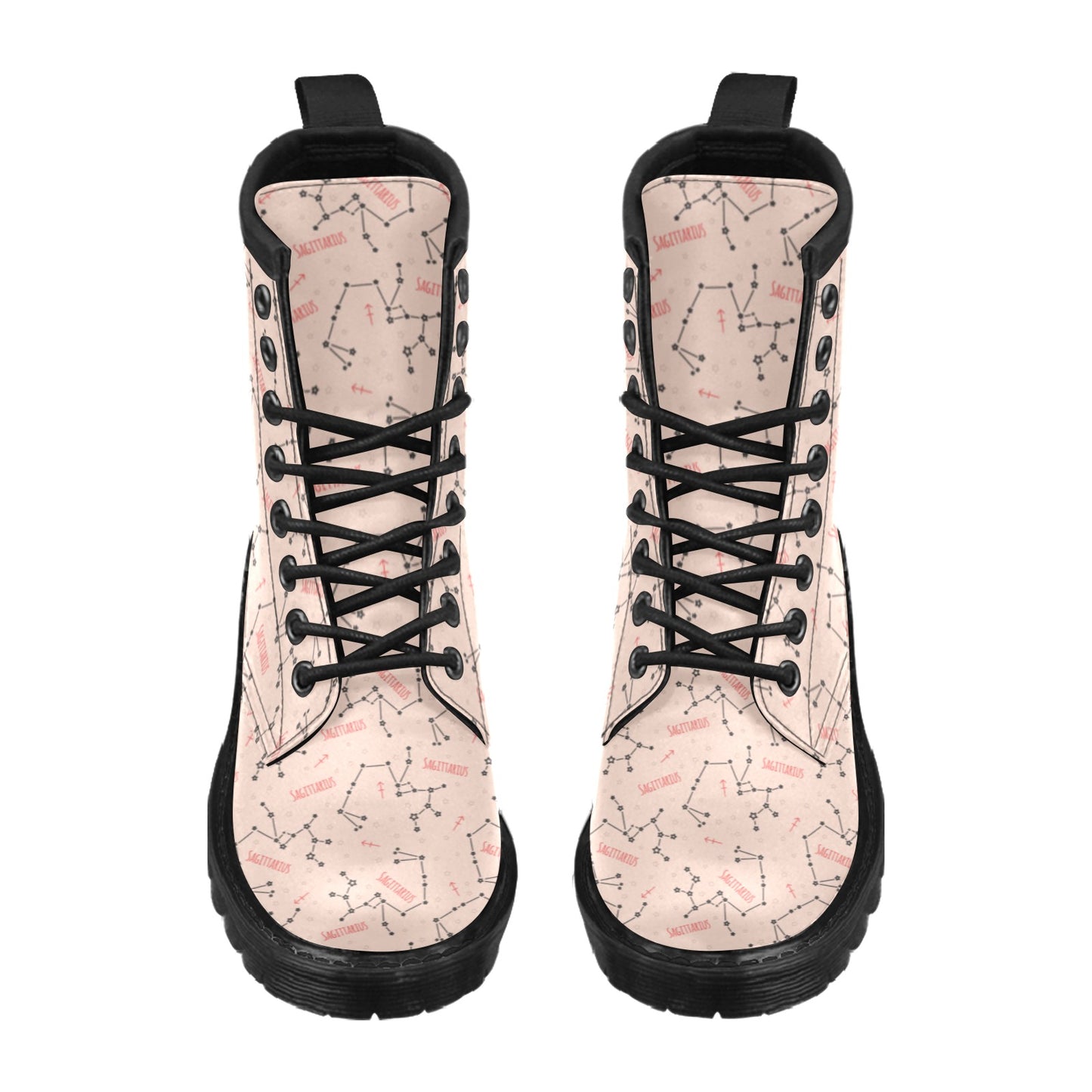 Sagittarius Star Print Design LKS302 Women's Boots