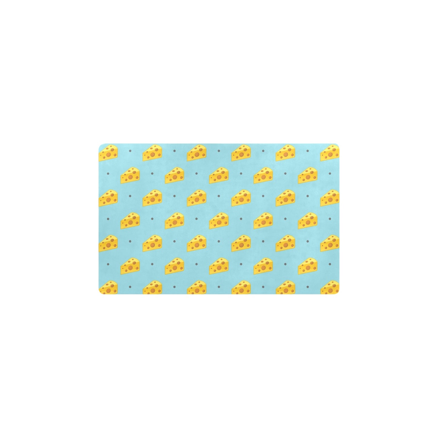 Cheese Pattern Print Design 02 Kitchen Mat