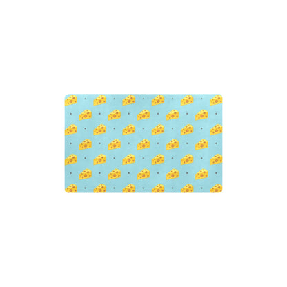 Cheese Pattern Print Design 02 Kitchen Mat