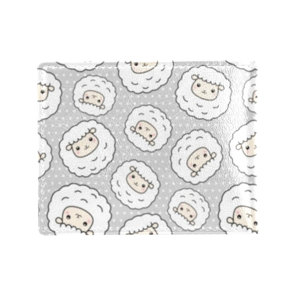 Sheep Print Design LKS401 Men's ID Card Wallet