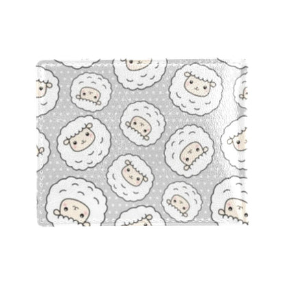 Sheep Print Design LKS401 Men's ID Card Wallet