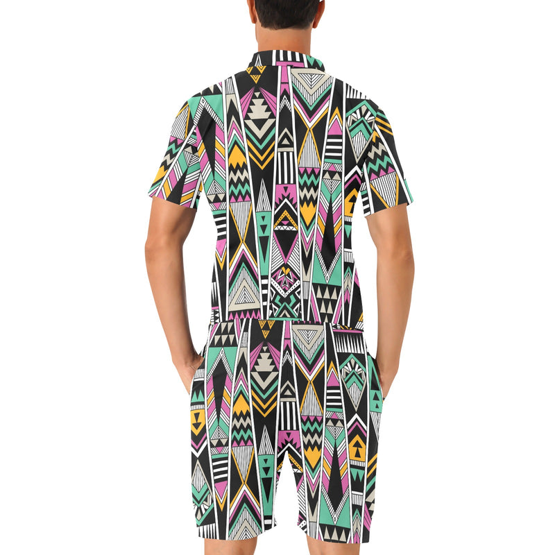 Tribal Aztec Triangle Men's Romper