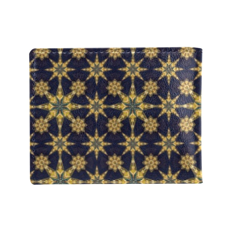 kaleidoscope Gold Print Design Men's ID Card Wallet