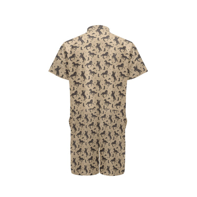 Cowboy Pattern Print Design 05 Men's Romper