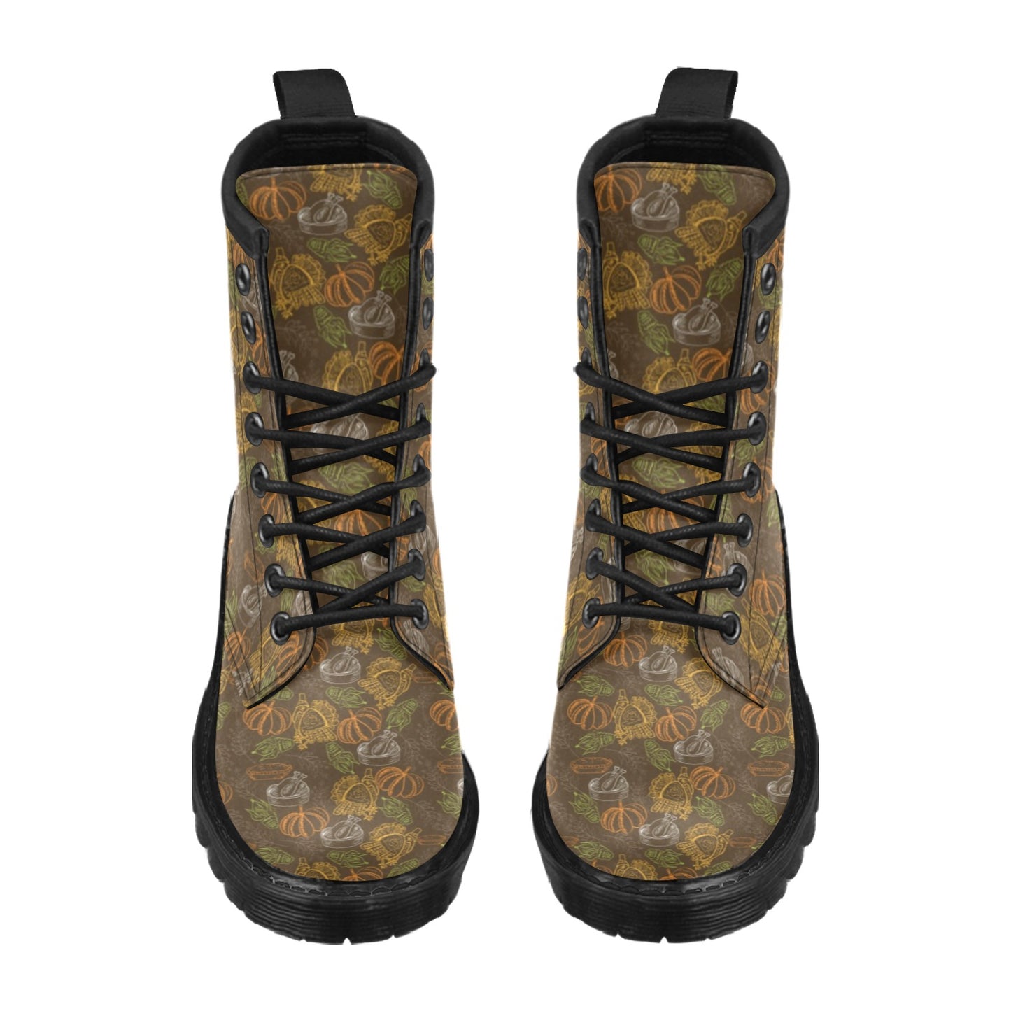 Thanksgiving Print Design LKS301 Women's Boots