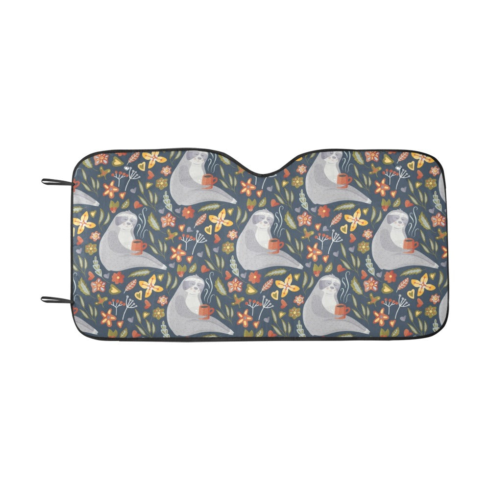 Sloth Print Design LKS303 Car front Windshield Sun Shade