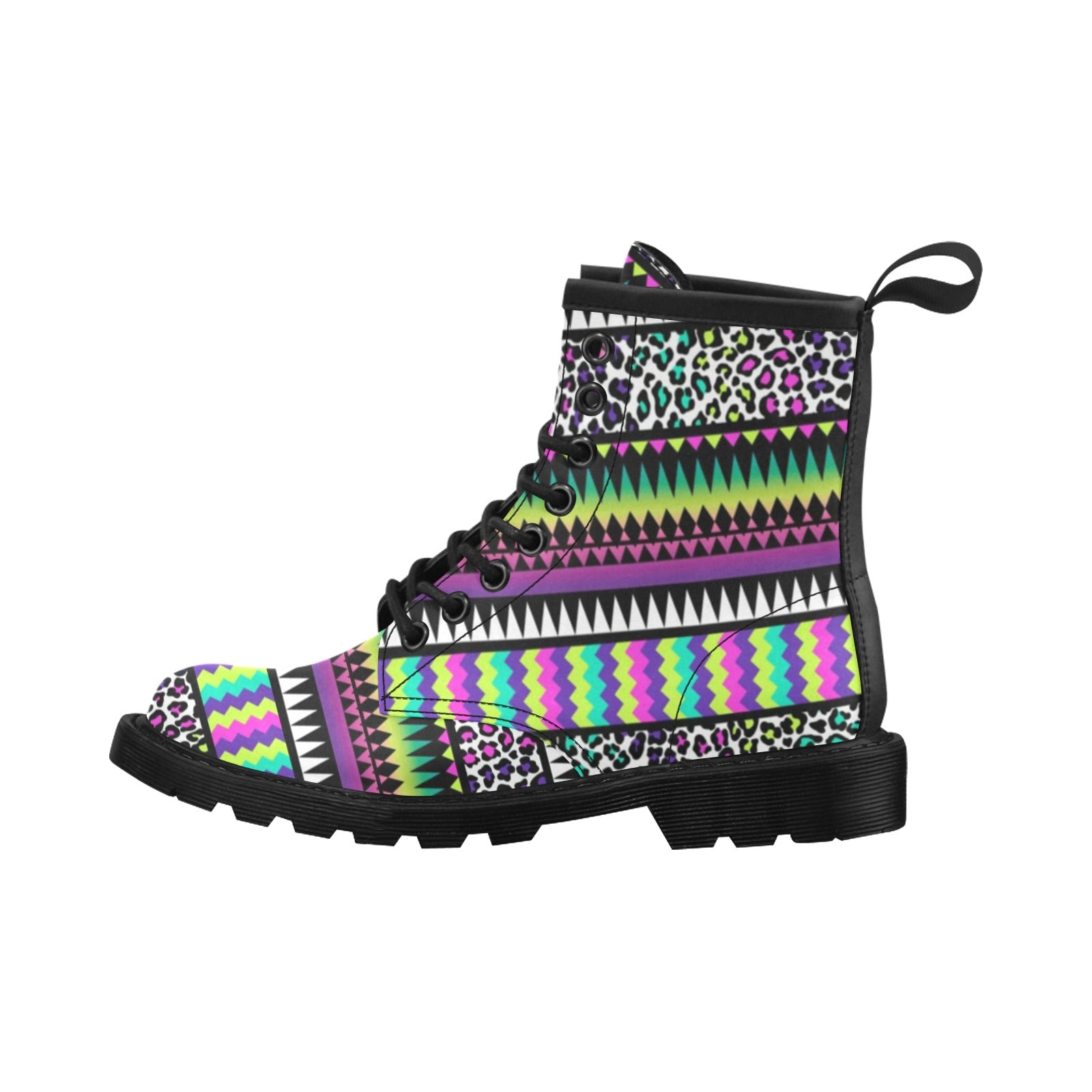 Animal Skin Aztec Rainbow Women's Boots