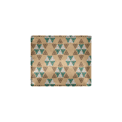 Celtic Pattern Print Design 08 Men's ID Card Wallet