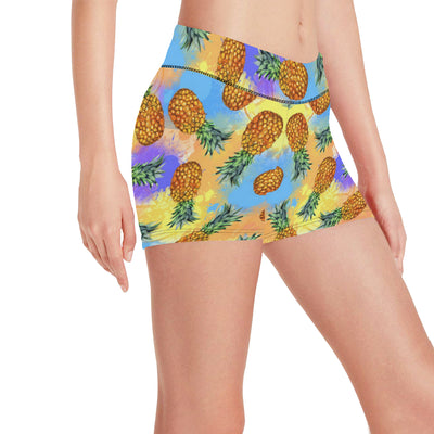 Pineapple Pattern Print Design PP09 Yoga Shorts