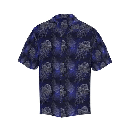 Jellyfish Pattern Print Design 02 Men's Hawaiian Shirt