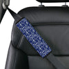 Music Note Blue Themed Print Car Seat Belt Cover