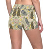 Pineapple Pattern Print Design PP012 Yoga Shorts