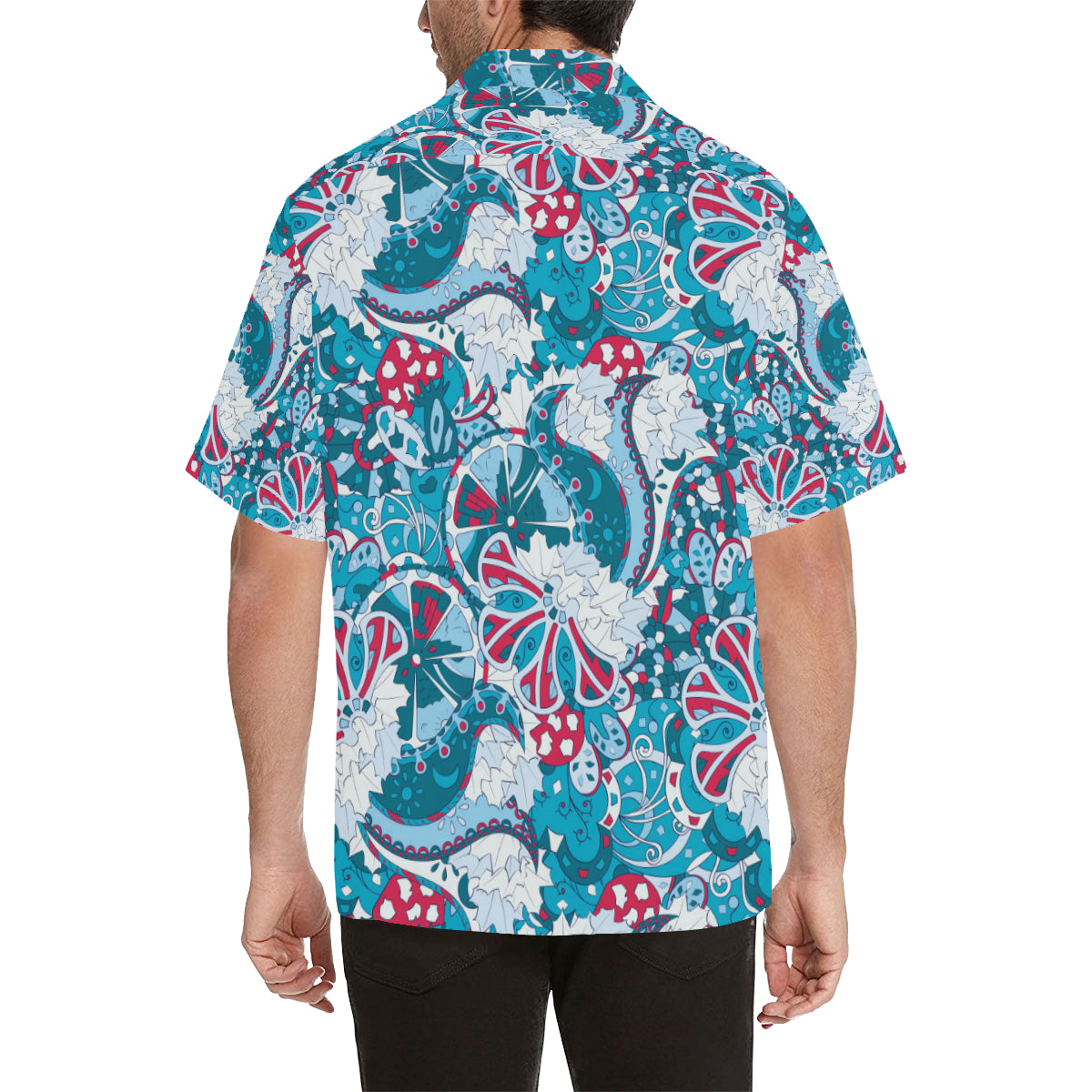 Funky Retro Pattern Print Design A05 Men's Hawaiian Shirt