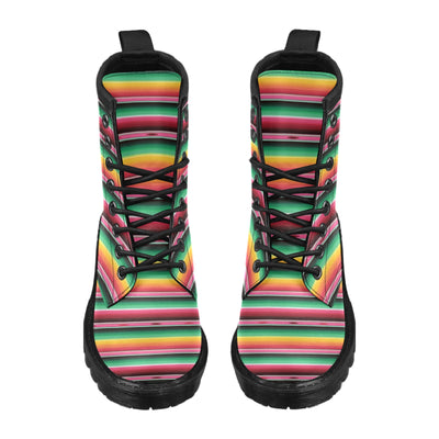 Mexican Blanket Classic Print Pattern Women's Boots