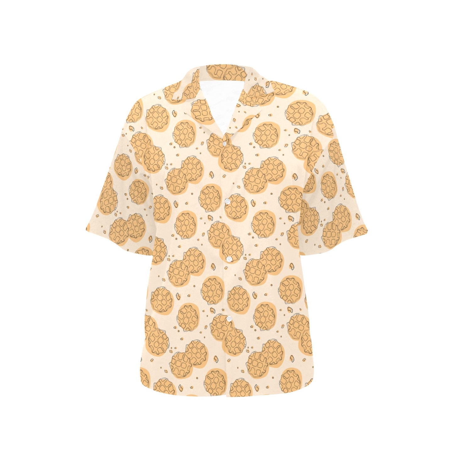 Waffle Print Design LKS303 Women's Hawaiian Shirt