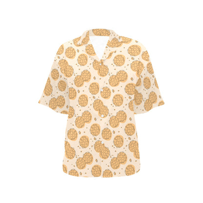 Waffle Print Design LKS303 Women's Hawaiian Shirt