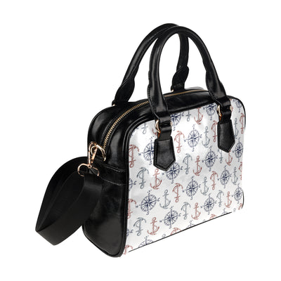 Anchor Pattern Print Design 06 Shoulder Handbag