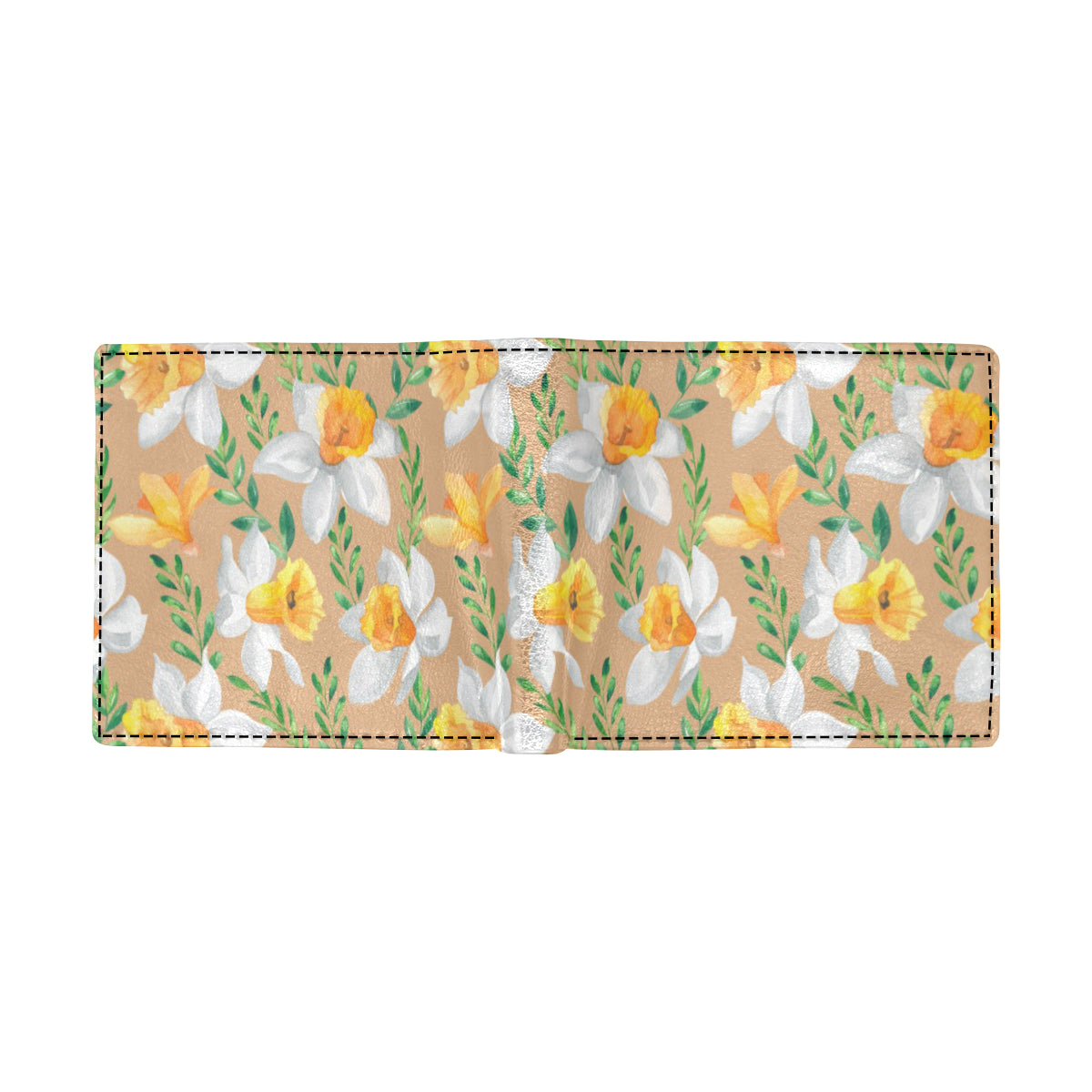 Daffodils Pattern Print Design DF04 Men's ID Card Wallet