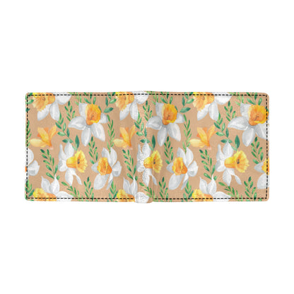 Daffodils Pattern Print Design DF04 Men's ID Card Wallet