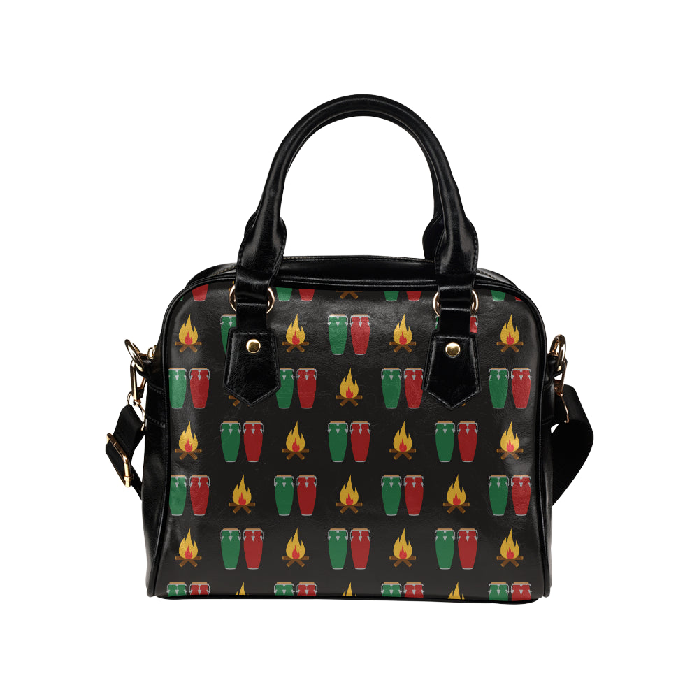 Conga Pattern Print Design 01 Shoulder Handbag