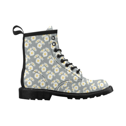 Daisy Pattern Print Design DS09 Women's Boots