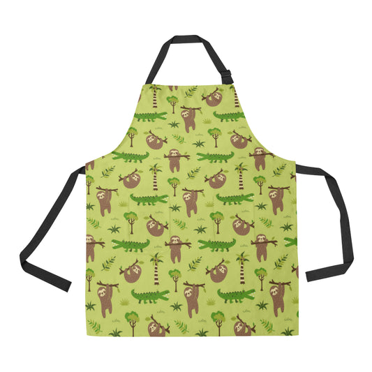 Alligator Pattern Print Design 04 Apron with Pocket