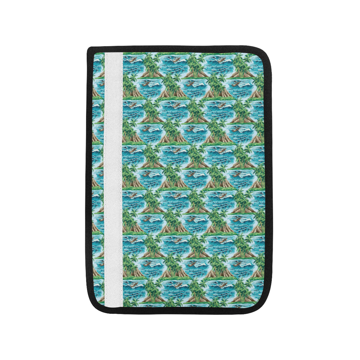 Palm Tree Hawaiian Themed Design Print Car Seat Belt Cover