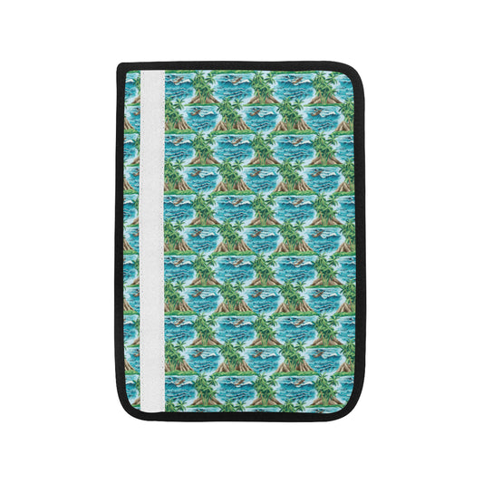 Palm Tree Hawaiian Themed Design Print Car Seat Belt Cover
