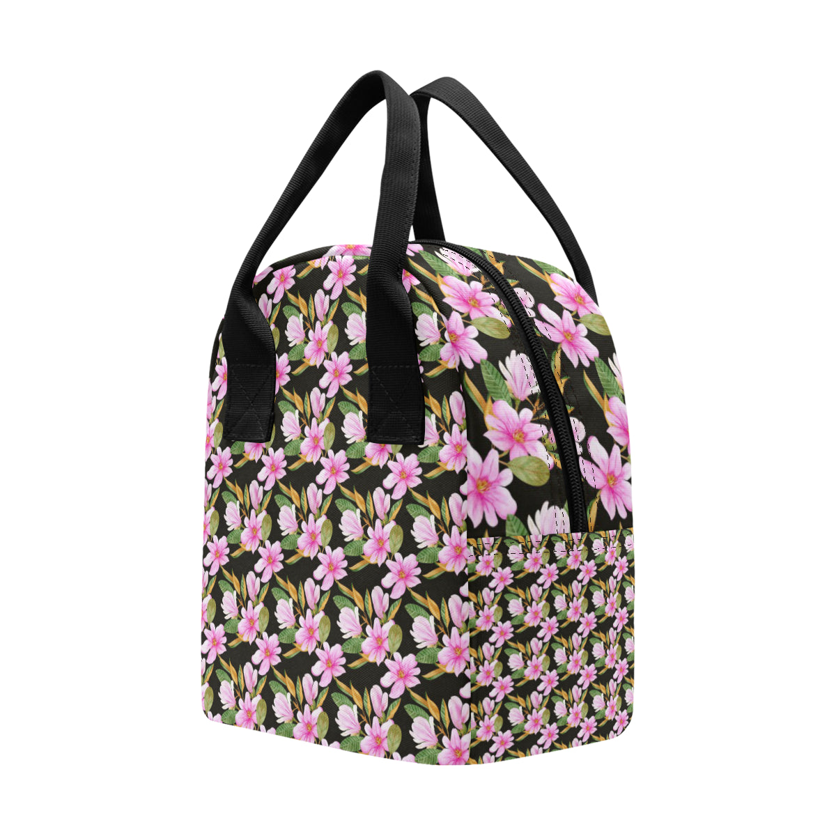 Magnolia Pattern Print Design MAG08 Insulated Lunch Bag