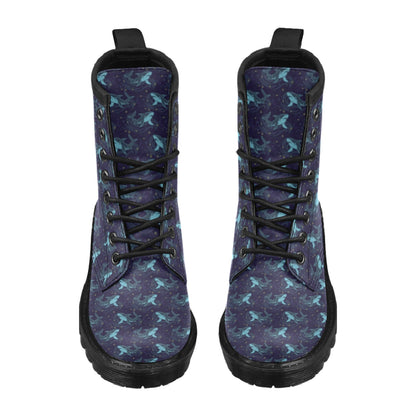 Shark Print Design LKS306 Women's Boots