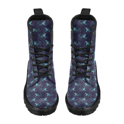 Shark Print Design LKS306 Women's Boots