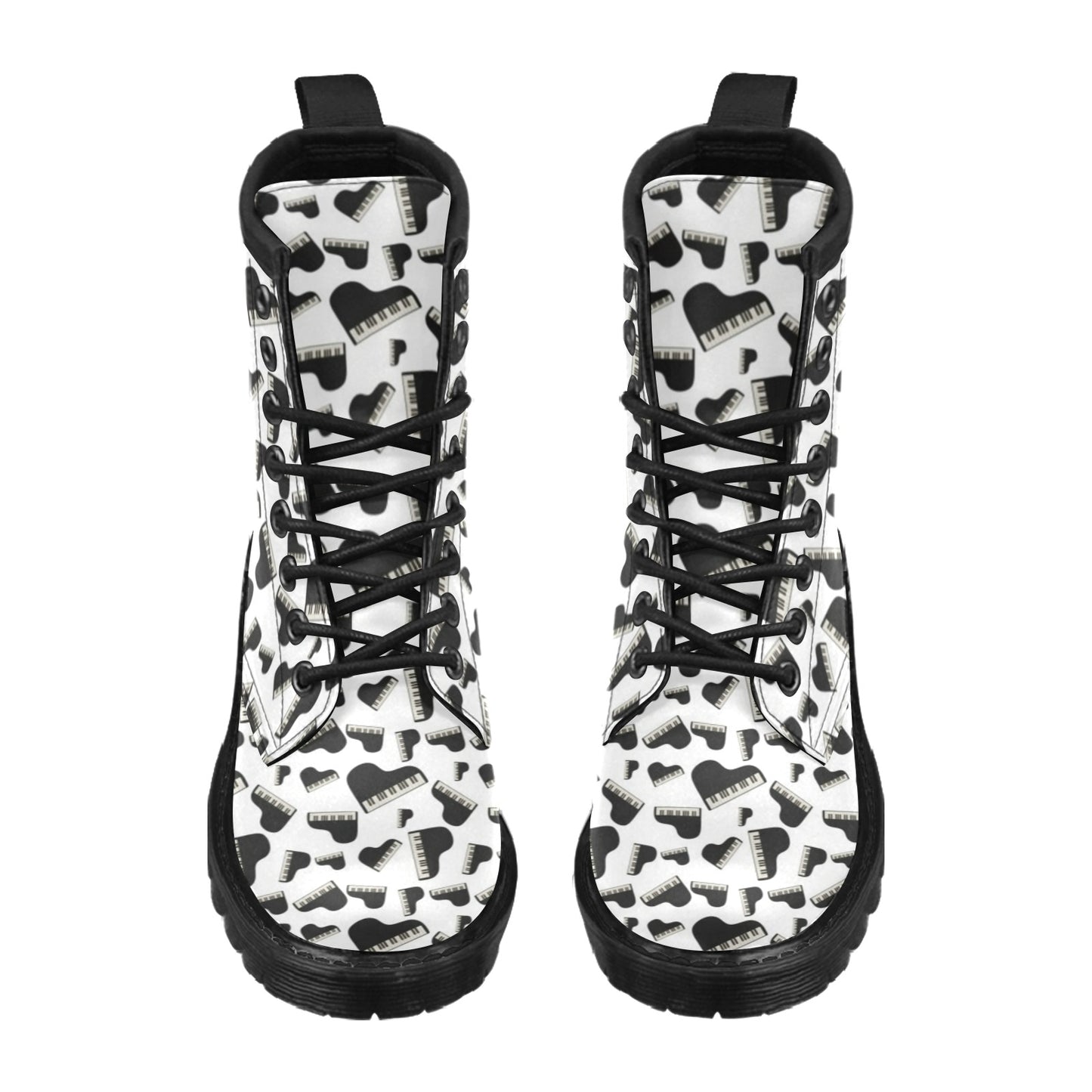 Piano Print Design LKS405 Women's Boots