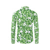 Palm Leaves Pattern Print Design PL08 Men's Long Sleeve Shirt