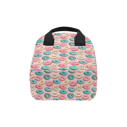 Donut Pattern Print Design DN06 Insulated Lunch Bag