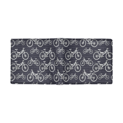 Mountain bike Pattern Print Design 02 Men's ID Card Wallet