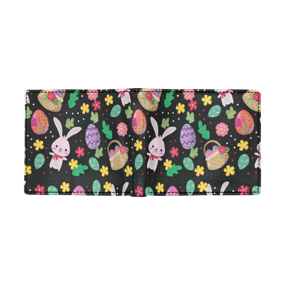 Easter Eggs Pattern Print Design RB05 Men's ID Card Wallet