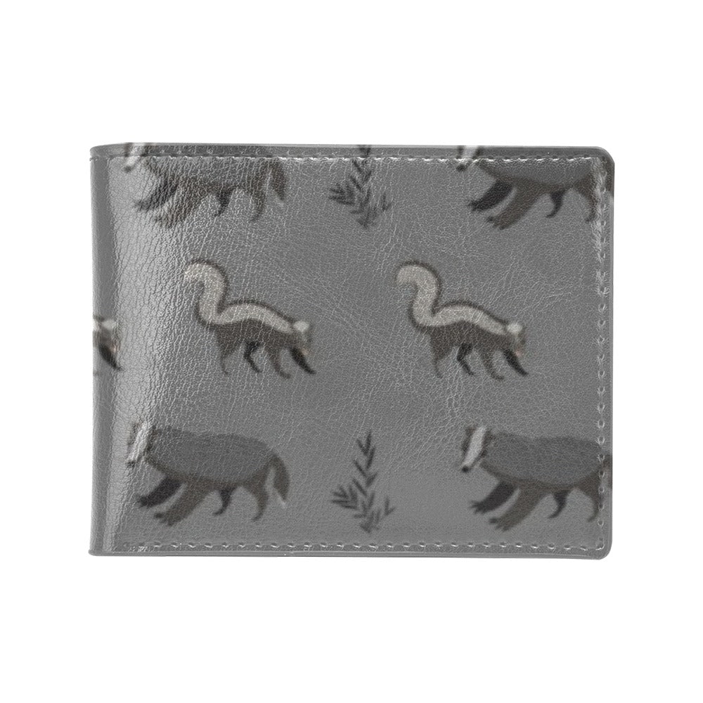 Skunk Print Design LKS301 Men's ID Card Wallet