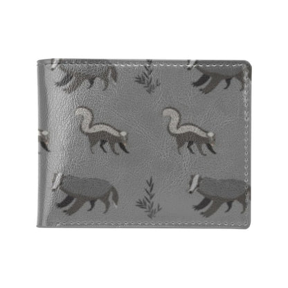 Skunk Print Design LKS301 Men's ID Card Wallet