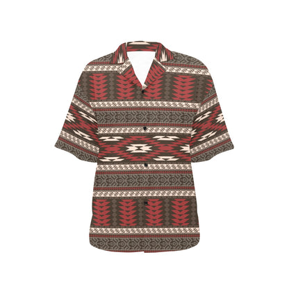 Native Pattern Print Design A03 Women's Hawaiian Shirt