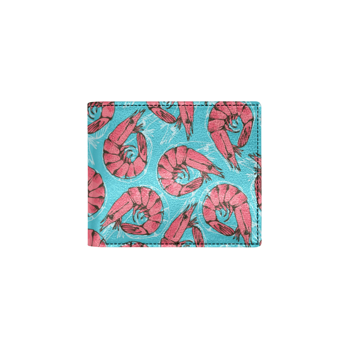 Prawn Pattern Print Design 01 Men's ID Card Wallet