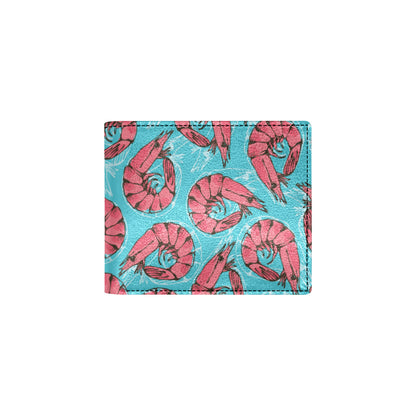 Prawn Pattern Print Design 01 Men's ID Card Wallet