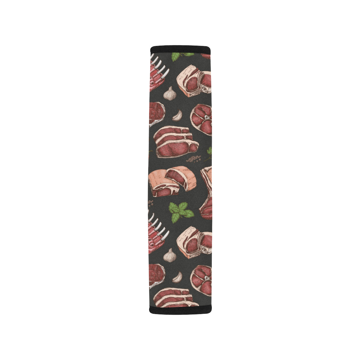 Meat Pattern Print Design 02 Car Seat Belt Cover